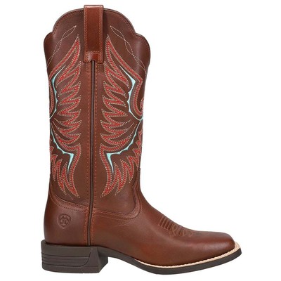 

Женские коричневые повседневные ботинки Ariat Rockdale с вышивкой и квадратным носком в ковбойском стиле 10042389, Коричневый, Ariat Rockdale Embroidery Square Toe Cowboy