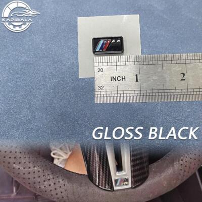 Gloss Black FOR M Steering WHEEL BADGE Emblem M-Tech M-Sport 1M M2 M3 M4 M5 M6