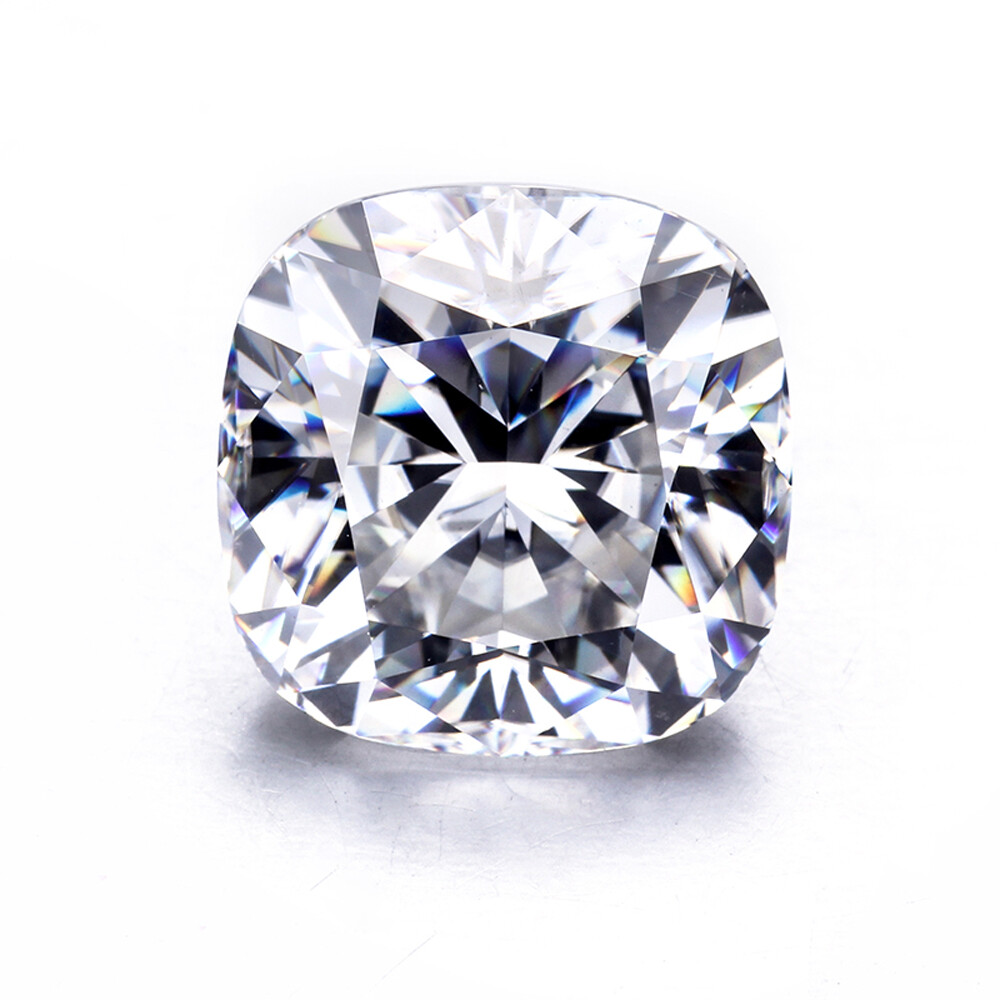 White D Color VVS1 Cushion Moissanite Stone With Certificate