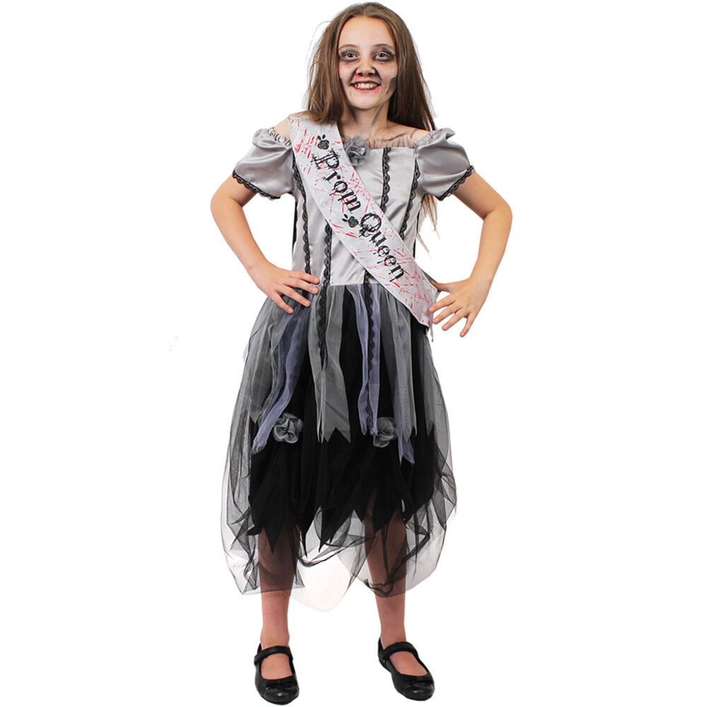  PROM  QUEEN  DEAD  BRIDE GIRLS COSTUME HALLOWEEN FANCY DRESS 