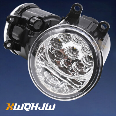 Pair LED Front Fog Light Lamp For Toyota Highlander 2014-2019 Left+Right