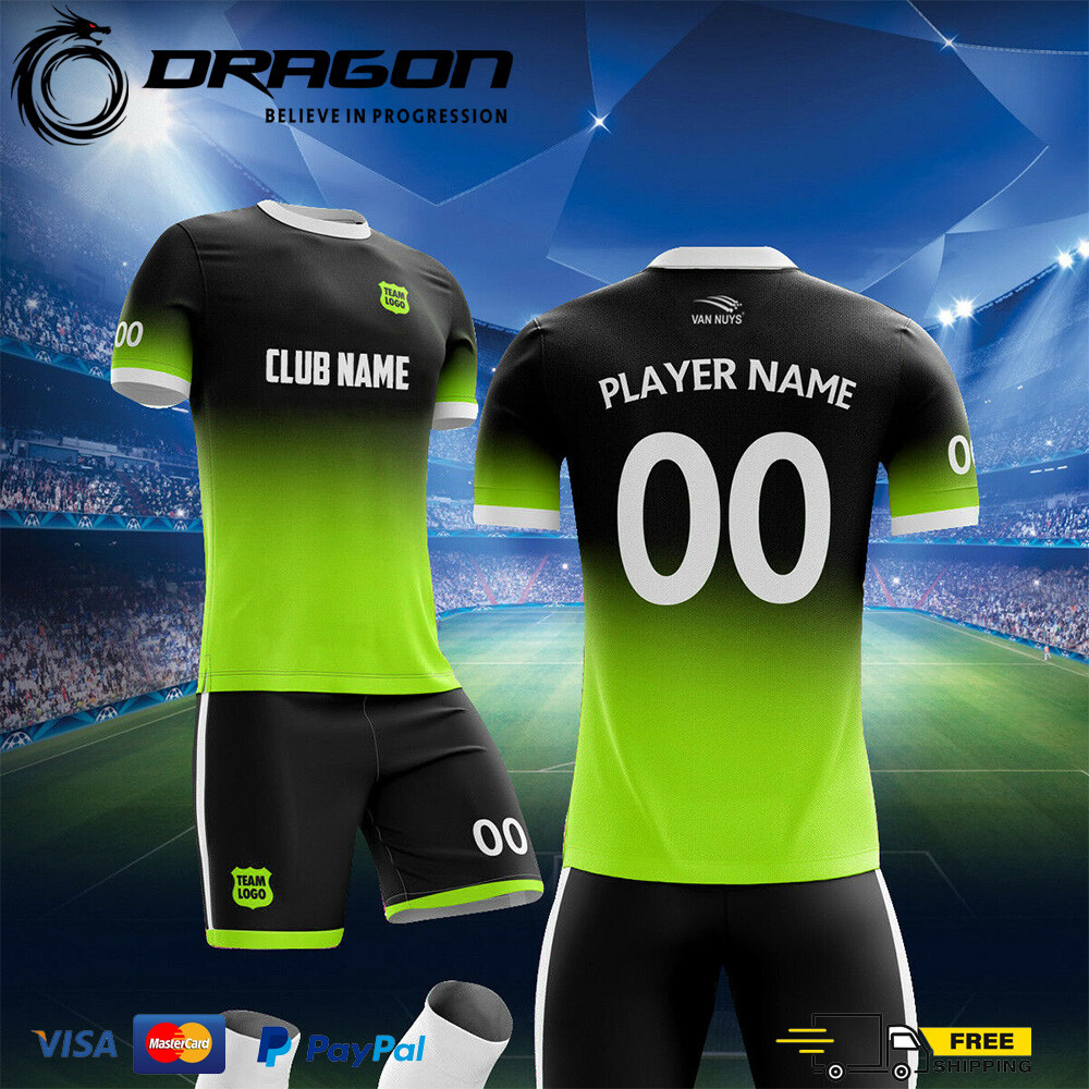 Buy 19 Customized Soccer Uniforms $25/set - DYE SUBLIMATED Jersey, Shorts, Socks