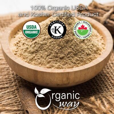 Organic Way Licorice Root Powder - Organic, Kosher & USDA Certified