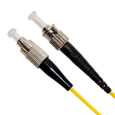 Fiber Optic Cable Patch Cord, Singlemode, Simplex STUPC to FCUPC, 2M (6ft)
