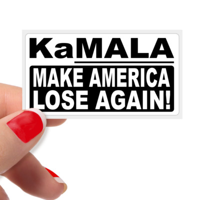 KAMALA ''MAKE AMERICA LOSE AGAIN'' - Bulk Statement Protest Gas Pump Stickers