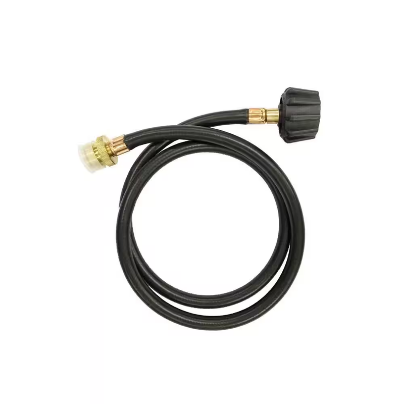 Propane Adapter Hose 4 Ft LP Tank to Camping Stove Tabletop Grill Type 1 Brass