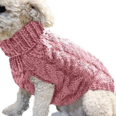 Pet Dog Warm Jumper Knit Sweater Clothes Puppy Cat Knitwear Costume Coat Apparel