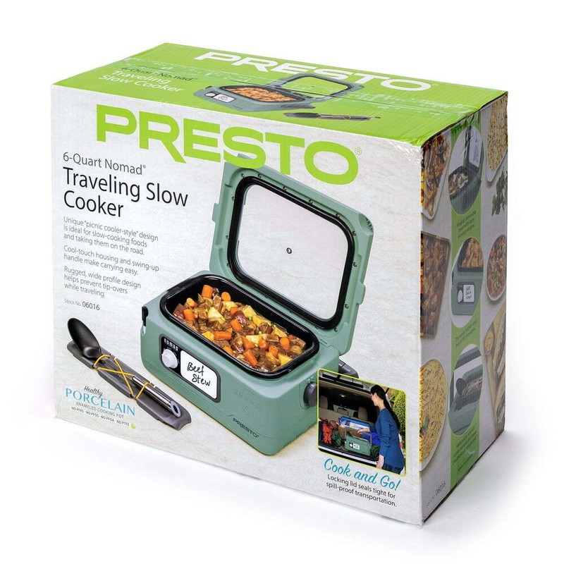 6-Quart Nomad&reg; Traveling Slow Cooker, Green 06016