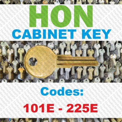 Hon Filing Cabinet Replacement Key Cut Key Code 101E - 225E