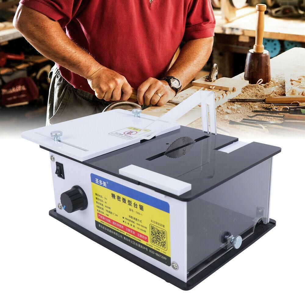 Portable Mini Electric Precision Table Saw Woodworking DIY Bench Saw