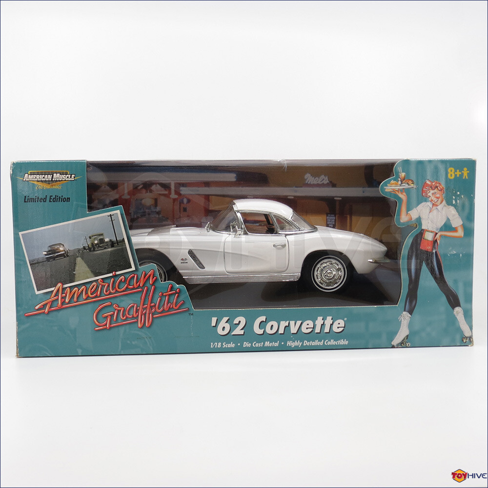 American Graffiti - 1962 62 Corvette all white 1:18 scale