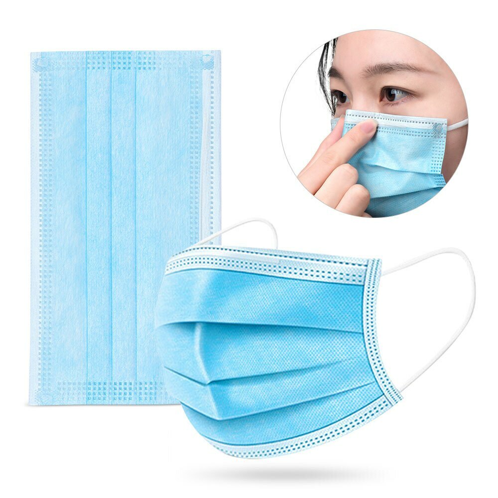 衛生医療用品・救急用品 Moisturizing Mask 3 pieces 13sets JESUN DISPOSABLE PROTECTIVE FACE MASK IN BLUE 20PCK LOT OF