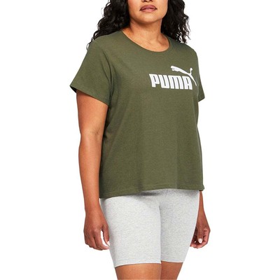 

Puma Ess Logo Crew Neck Short Sleeve TShirt Plus Womens Size  Athletic Casual, Зеленый