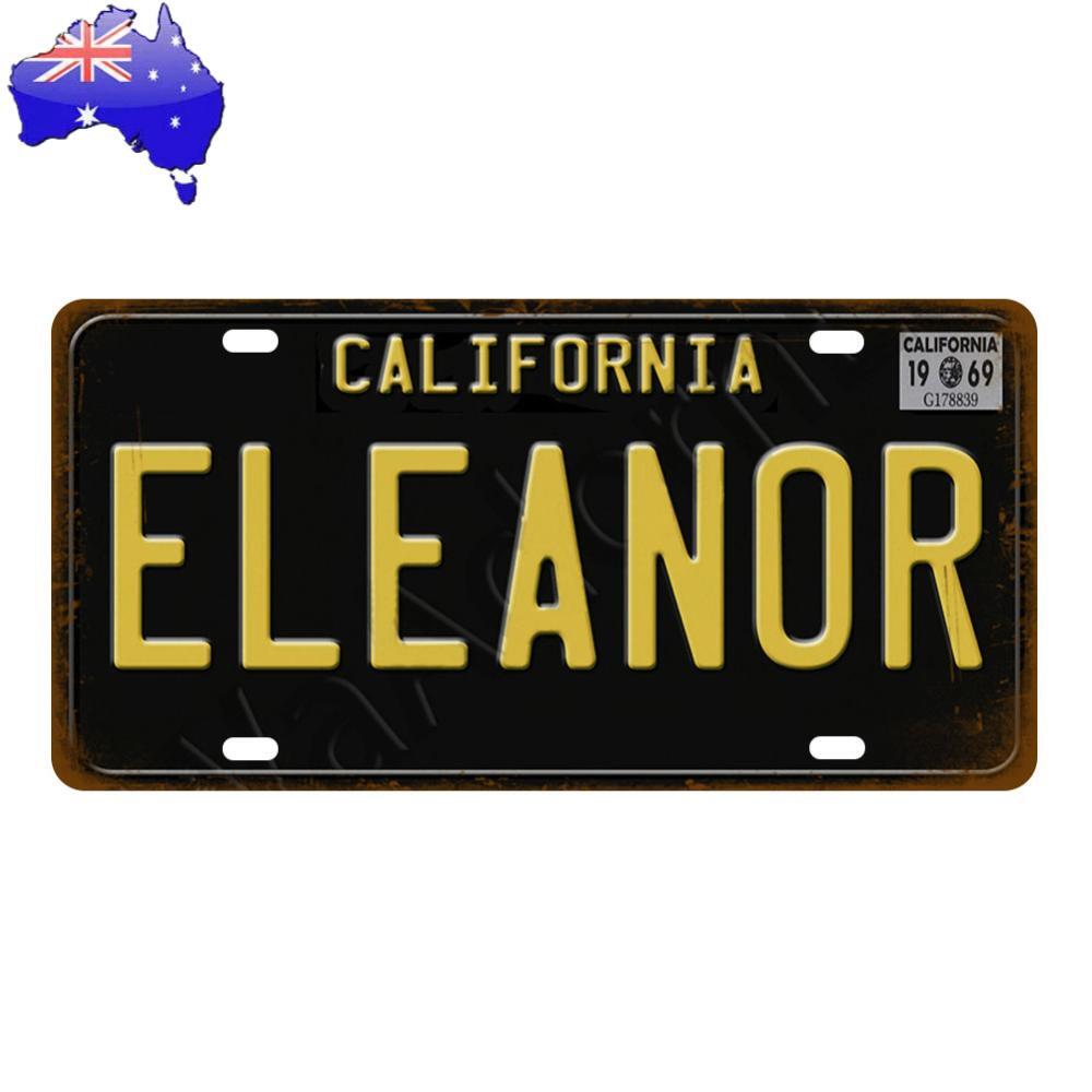 ELEANOR Metal License Plate Tin Sign Plaque for Bar Pub Club Cafe Garage
