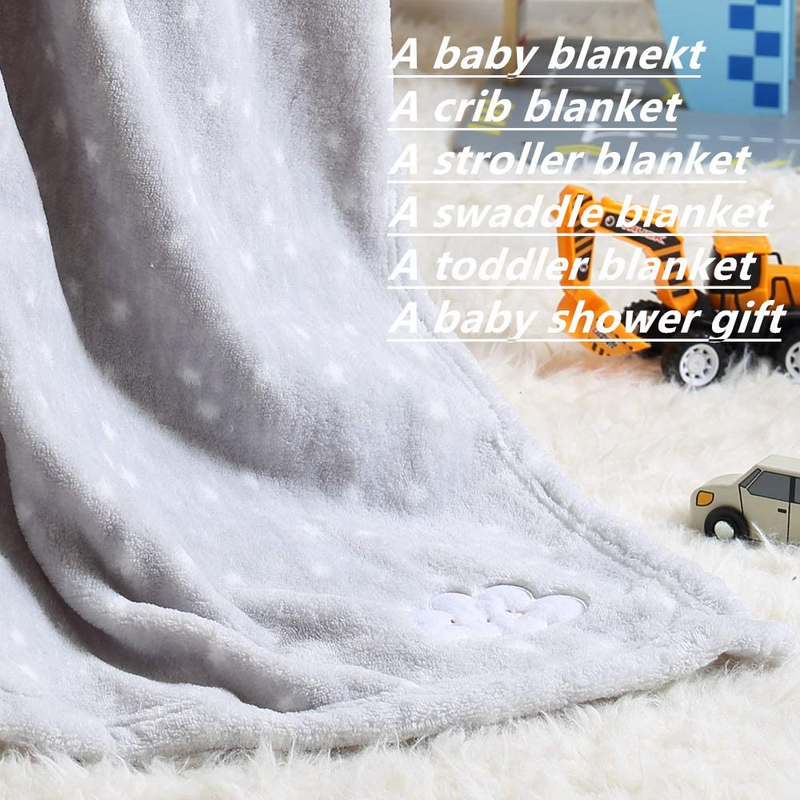 30''X40'' Cute Cozy Fluffy Warm Baby Blanket for Boys Infants Toddlers' Bedding