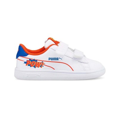 

Puma Smash V2 Comics V Ac Slip On Toddler Boys Белые кроссовки Повседневная обувь 3831, Белый, Puma Smash V2 Comics V Ac Slip On Toddler