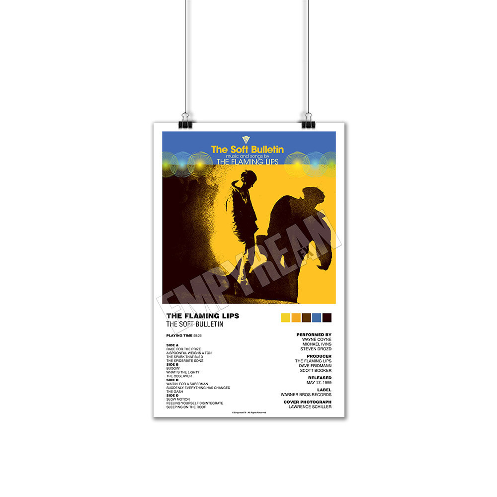 Flaming Lips The Soft Bulletin Vinyl Record LP Album Poster