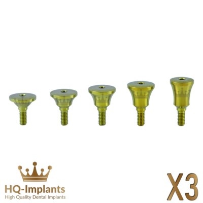 Q3 Extra Wide Concave Healing Cap Medical Dental Supplies Int Hex Titanium