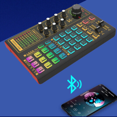 Live Streaming Audio Mixer Bluetooth DJ Sound Mixing Console Board Voice Changer