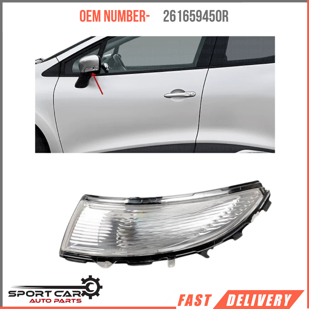 Clignotant aile gauche Renault Clio IV OEM 261659450R répétiteur latéral neuf