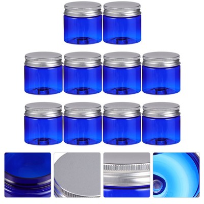  10 Pcs Creams Pots Cosmetic Case Clear Empty Container Travel