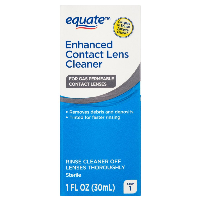 Equate Enhanced Contact Lens Cleaner, Step 1, 1 Fl. Oz.