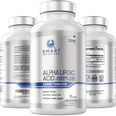 Alpha Lipoic Acid 600mg (ALA) Per Serving 240 Caps