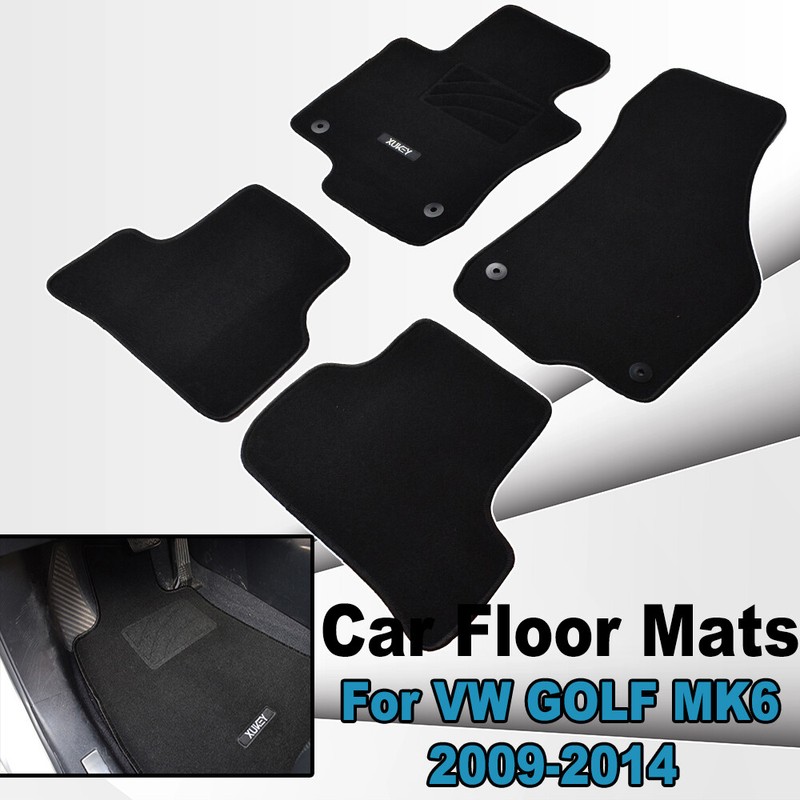 Car Floor Mats For VW Golf Mk6 GTI 0813 Carpet Black Nylon Front Rear eBay