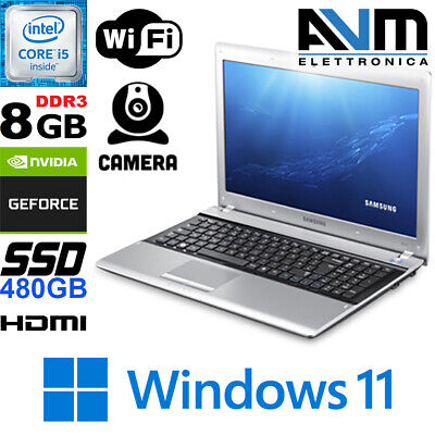 Notebook Samsung RV511 Windows 11 SSD 480GB Core i5-480 RAM 8GB Wi-Fi Webcam