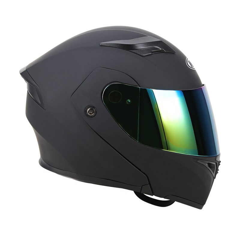 DOT Modular Motorcycle Helmet Full Face Dual Visor Flip Up Moto Helmet + SHIELD