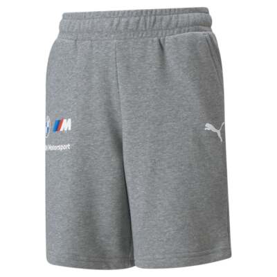 

Серые повседневные спортивные штаны Puma Bmw M Motorsport Essentials для мальчиков, Grey, Puma Bmw M Motorsport Essentials Shorts Youth
