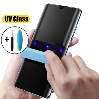 UV Full Glue Liquid Tempered Glass For Honor 90 80 60 X50 70 UV Screen Protector