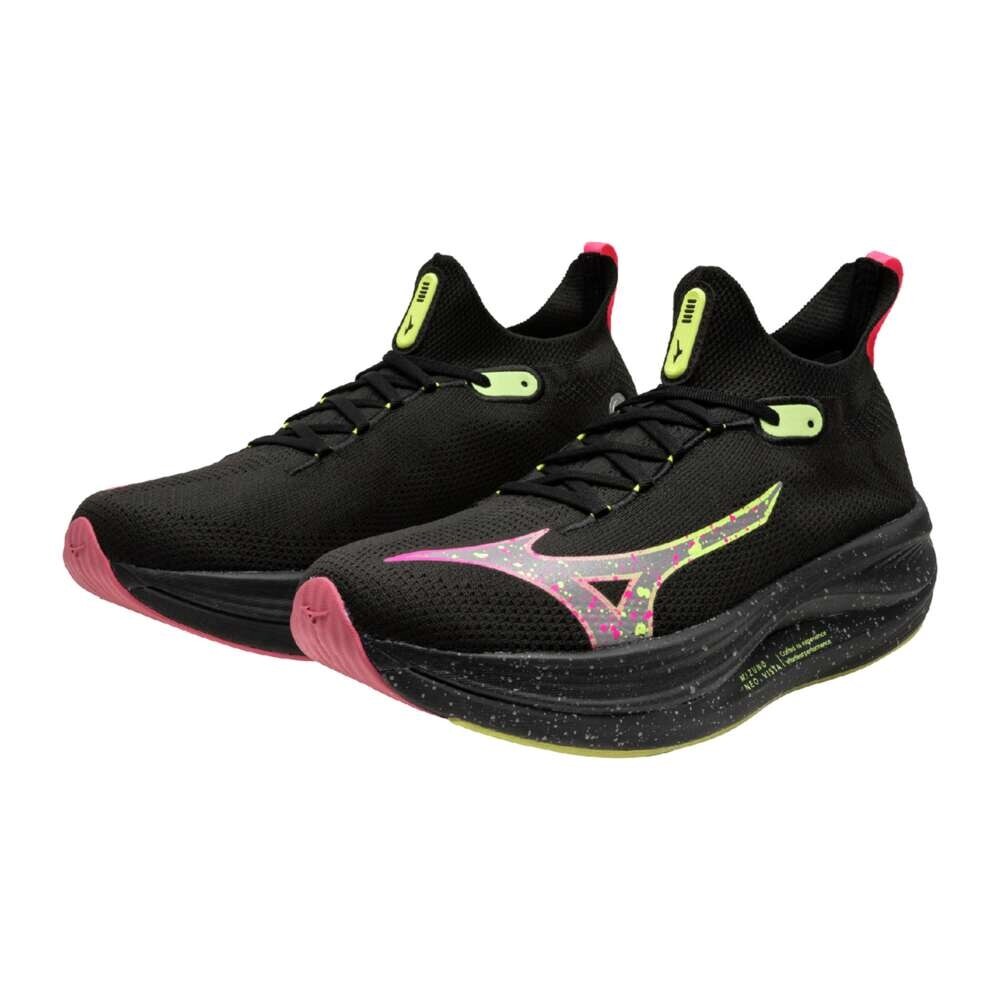 Pre-owned Mizuno Neo Vista Black Pink Yellow Width 2e J1gc2434 03 Men's Size