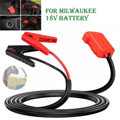 Car Jumper Cable Clamps for Milwaukee M18 18V Battery Jumper Starter 8 AWGX5.9ft