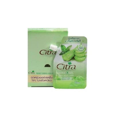 Citra Aura Gel Fresh Whitens Bright Aura Aloe Vera and Mint 35 ml x 4