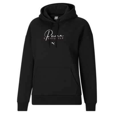 Puma Sport Script пуловер с капюшоном Женский Размер XS Повседневная верхняя одежда 67944901