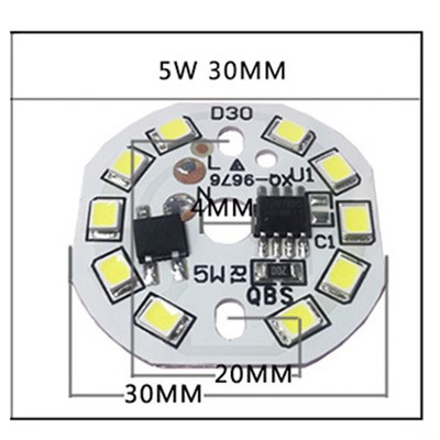 5Pcs DIY LED Bulb Lamp SMD 15W 12W 9W 7W 5W 3W Light Chip Board AC220V Tool DIY
