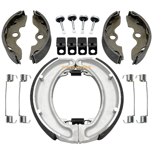 Front & Rear Brake Shoes Pins Kit for Honda Fourtrax 300 2x4 1988-2000 TRX300