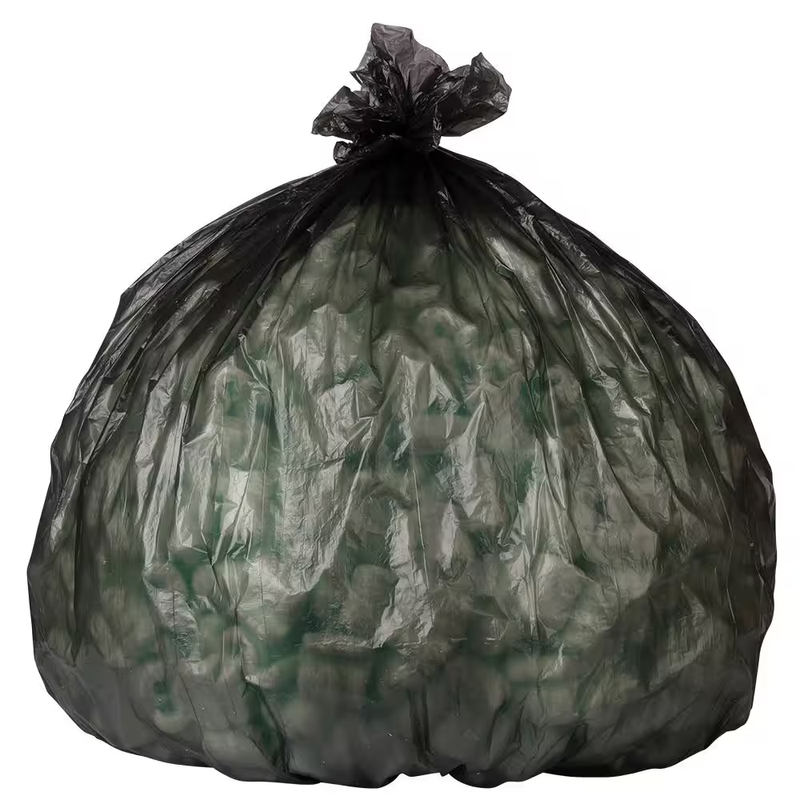 Trash Bags 7 to 10 Gallon Black High Density 1000 Case Small Can Liners Durable