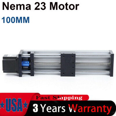 Linear Guide Rail CNC Slide Stage Actuator Ball Screw Motion Table Nema 23 Motor