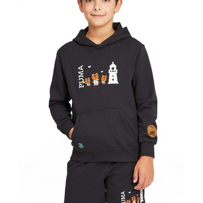 

Puma X Acnh Pullover Hoodie Youth Boys Black Повседневная верхняя одежда 533227-21, Черный