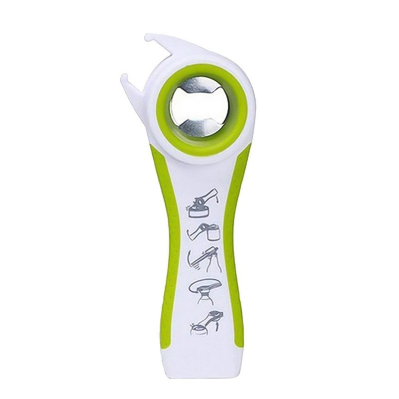5 in 1 Multi function Stainless Steel plastic Can jar bottle open can Opener