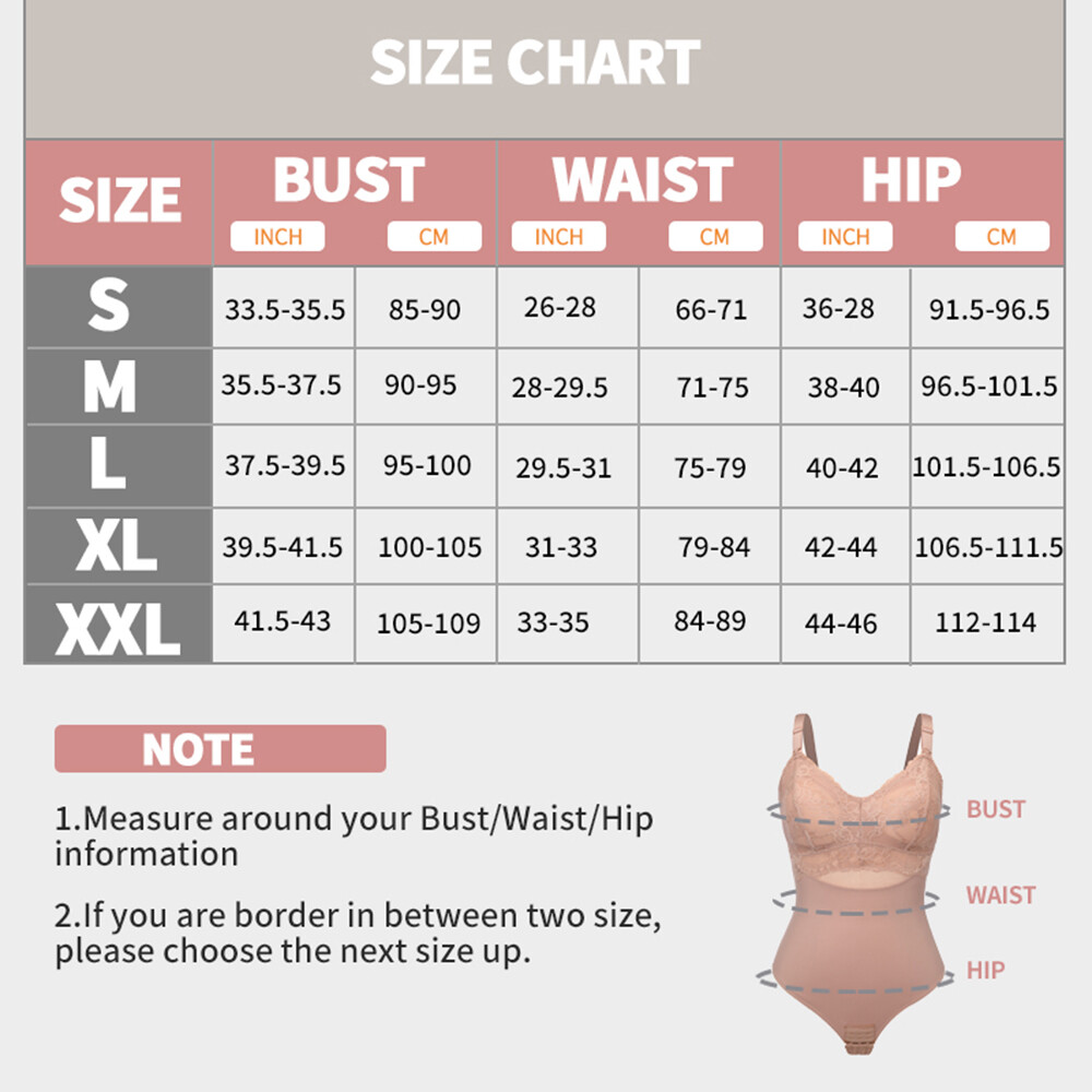 Women's Tummy Control Bodysuit - Thong Shapewear With Butt Lifter, Waist Trainer Girdle