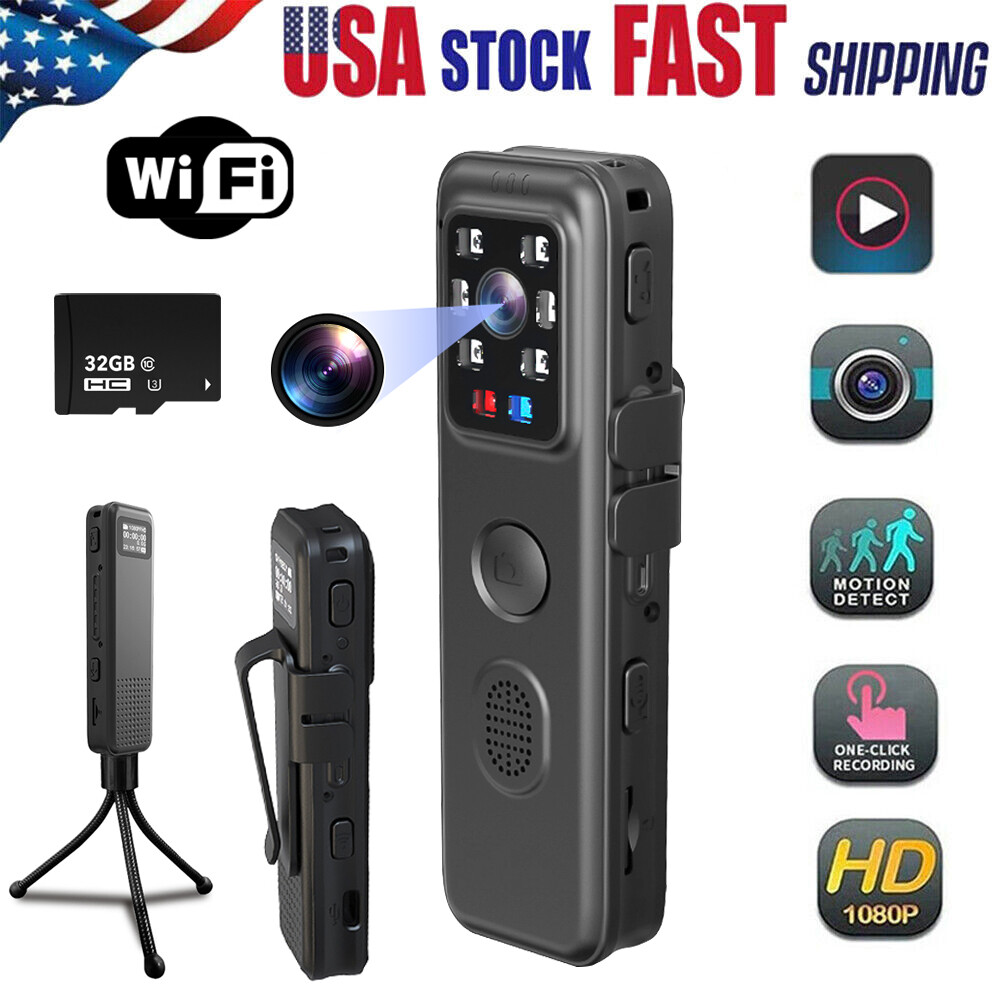 4K WIFI GPS Police Body Camera Night Vision Law Enforcement Mini Body