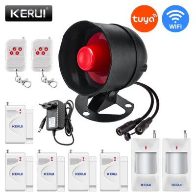 Smart WIFI Wireless Security Alarm System Siren 433Mhz Burglar Motion Door Lot