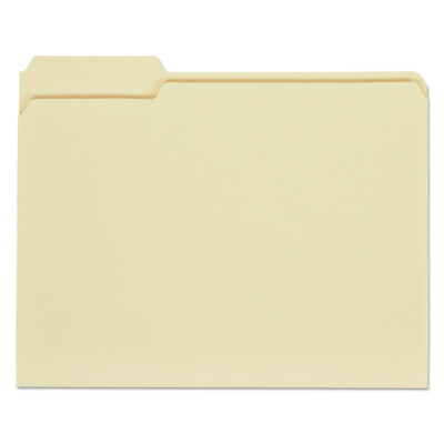 Universal 12121 1/3-Cut Left Top Tab File Folders - Letter, Manila (100/BX) New