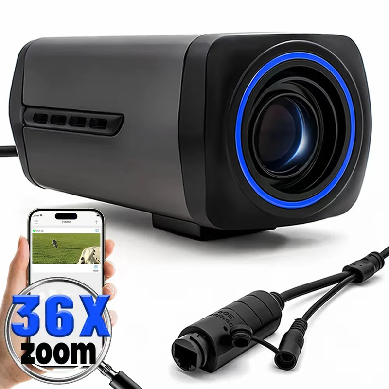 4K 36X Motorized Zoom Camera IMX415 CMOS Auto Focus 8MP POE IP Camera Board CCTV