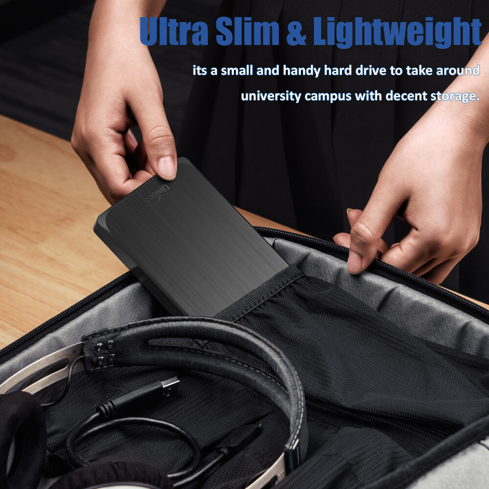 Portable External Hard Drive 2TB 1TB USB3.0 Memory Disk Storage Device PC Laptop