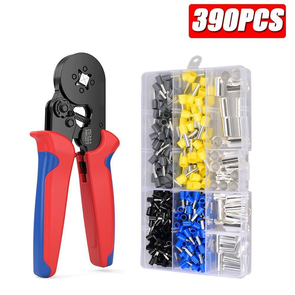 USA Terminal Cable Wire Connector Plier Block Cord Tube Suit Crimping Sleeve