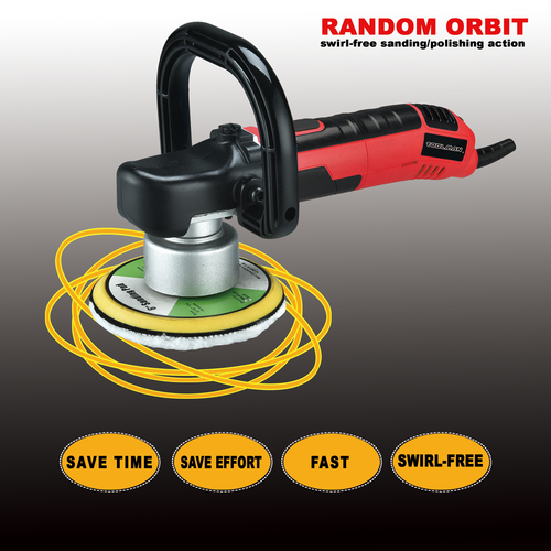 6 Variable Speed Dual- Action Random Orbital Polisher Sander 6500 RPM 6